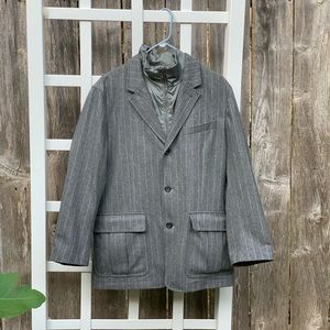 Men’s Banana Republic Pinstripe Wool Blazer Jacket